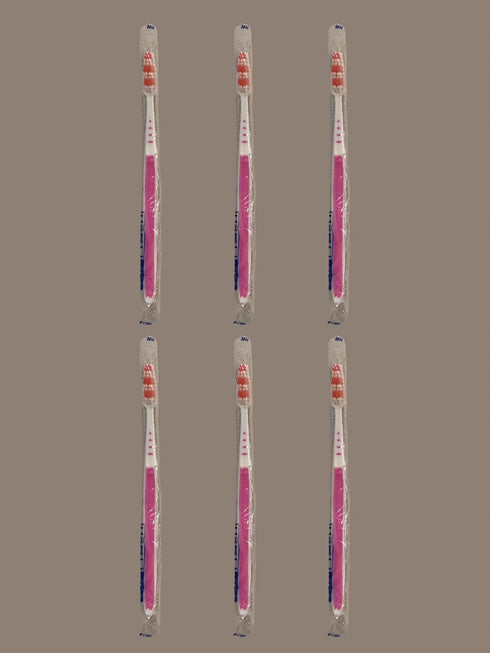 Disposable Toothbrush, Convenient for Travel and Guests (6 Pack) Colors Vary, Individually Packaged, Various...