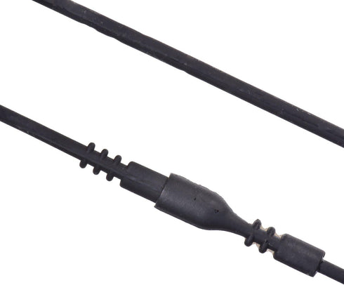 uGems 10 18-inch Black Silicone Rubber Tubing Cord Necklaces with Locking Clasp 2mm...