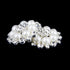 10 Pieces Pearl Rhinestone Buttons, Faux Pearl Snowflake Rhinestones Buttons, Flat Back Flower Rhinestone Buttons Pearl Sew on Clothing Buttons fo...