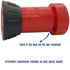 Happy Tree 1-1/2" NPSH Fire Hose Nozzle Polycarbonate Spray Jet Fog Industrial Fireman 1.5" Nozzle 75 gpm Fire Equipment FHSN02...