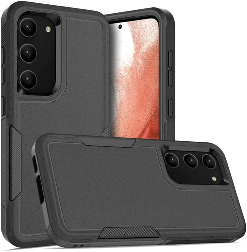 for Samsung Galaxy S23 Case: Dual Layer Protective Heavy Duty Cell Phone Cover Shockproof Rugged with Screen Protector - Military Protection Bumpe...