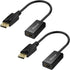 DisplayPort (DP) to HDMI Adapter, 2 Pack, Gold-Plated Uni-Directional Display Port PC to HDMI Screen Converter (Male to Female) Compatible with HP...