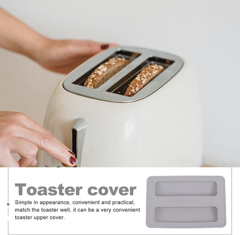2 Slice Toaster Lid Toaster Cover 2 Slice, Bread Toaster Silicone Dust Cover Toaster Lid for Kitchen Coffee Shop Restaurant Toaster Appliance, Top...