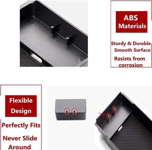 TTCR-II Center Console Organizer for Mercedes Benz A Class 2019-2025, for B Class GLB Console Organizer 2020-2025, for CLA Center Storage Tray GLA...