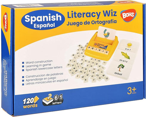 BOHS Spanish Literacy Wiz Spelling Game - Espanol Lower Case 60 Flash Cards - Preschool Language Learning Educational Toys...