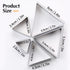 SK Triangle Shape Cookie Cutter Set, Stainless Steel, 5-Piece, Small(2.7in)...