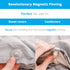 DuvetComforter Strong Magnetic Fasteners with Key (Comforter GripsDuvet Cover ClipsMagnetic Duvet ClipDuvet Donuts (1 Set or 4 - Enough for 1 Bed)...