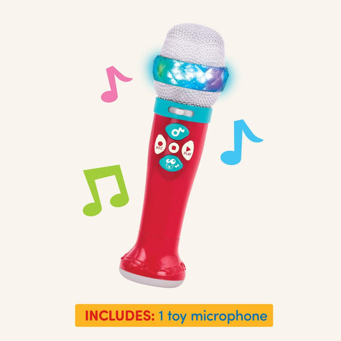 Battat – Toy Karaoke Mic – Light-Up & Voicechanging Microphone – Record & Playback – Sing-Along With Bluetooth – 3 Years + – Musical Light Show Mi...