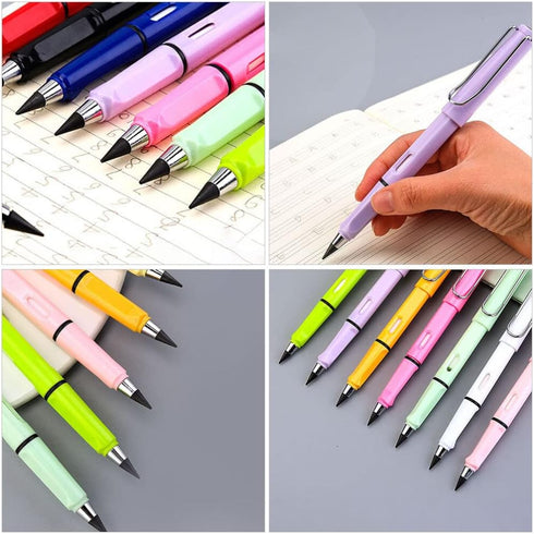 Replaceable Tips 10pcs Inkless Forever Pencil Refills Infinite Pencil Replaceable Graphite Nib Everlasting Pencils Replacement Head for Writing Dr...