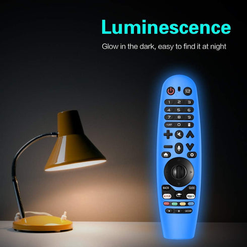 2 Pack Silicone Remote Cover for LG Magic Remote, Lightweight Protective Case with Lanyard...