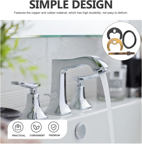HEMOTON 2 Sets Horseshoe Mounting Accessories Kitchen Faucet Installation Kit Faucet Fixing Fitting Set Washers Sink Faucet Bracket for Repairing ...