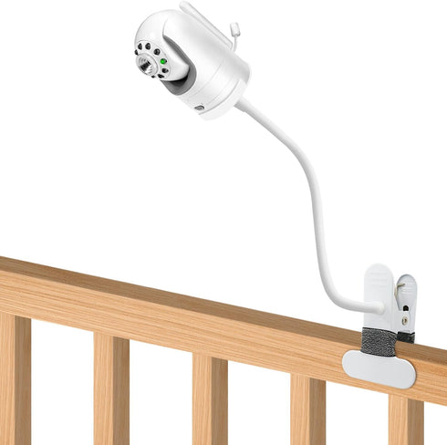 Flexible Clip clamp Mount Compatible with Infant Optics DXR-8 and DXR-8 PRO Video Baby Monitor Camera 15.7 inches Flexible Long Gooseneck Arm, Bab...