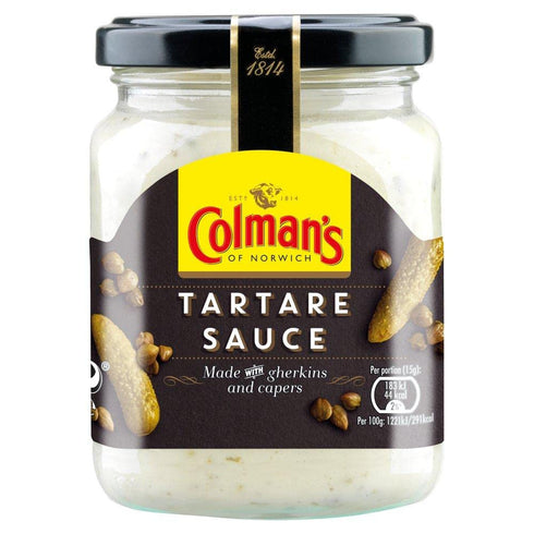 Original Colman's Tartare Sauce Imported From The UK England Tartar Sauce Creamy Tartar Sauce Made with gherkins and capers The Best Of British Co...