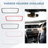 Rear View Mirror Protector Frame, Silicone Automotive Interior Rearview Mirror Cover for Women Girls, Mirror Edge Protective Cover Compatible with...