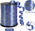TONIFUL Curling Ribbon-Blue Gold Rimmed Balloon Curling Ribbons-250 Yards Balloon String for DIY Decor,Gift Wrapping,Ribbons and Bows for Christma...