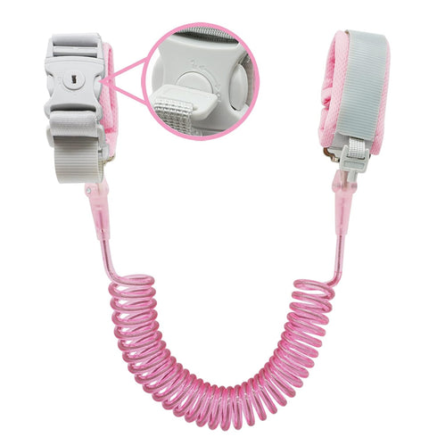 Anti Lost Wrist Link (8.2ft), Socub Breathable Toddler Leash Wrist for Child Safety, Wrist Link for Kids with Key Lock, Pink...