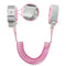 Anti Lost Wrist Link (8.2ft), Socub Breathable Toddler Leash Wrist for Child Safety, Wrist Link for Kids with Key Lock, Pink...