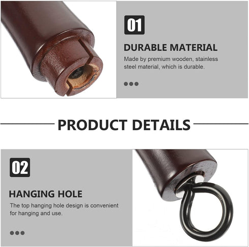 Grill Pan Handle 2pcs Wooden Pot Handle Universal Pot Pan Handle Grip Replacement Part Detachable for Wok Frying Pan Saucepan Pan Kitchen Cookware...