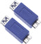 2 Pieces USB 3.0 Female to Micro B Male Adapter USB A Female to Male Micro B Plug Changer Coupler Connector Short Converter Adaptor for Computers,...