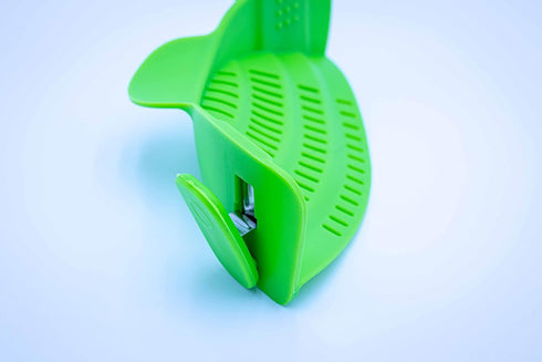 Adjustable Snap On Strainer for Pots, Pans, & Bowls - Food Grade Silicone and Heat Resistant Clip Colander Straining Pasta, Fruits, Vegetables, Li...