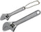 2pcs 2.5 inch + 4 inch Mini Size Adjustable Wrench, Silverl Small Spanner Nut Wrench Repair Hand Tool...