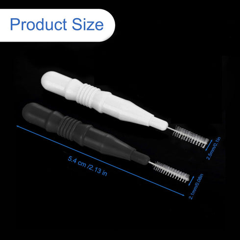 100PCS Interdental Brushes 2 Sizes, 360° Bendable Soft Bristles Braces Brush Dental Brushes Between Teeth Gum Interdental Brushes for Gum Braces O...