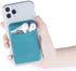 3Pack Cell Phone Card Holder Pocket for Back of Phone,Stretchy Stick on Wallet Credit Card ID Case Pouch Sleeve Self Adhesive Sticker with Flap fo...