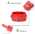 Leather Choker Collar with Long Traction Chain Rugged Durable and Collar Necklace Neck Size Adjustable Suitable for Pets Red...