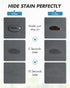AMOAMI-Coffee Mat Hide Stain Rubber Backed Absorbent Dish Drying Mat for Kitchen Counter-Coffee Bar Accessories Fit Under Coffee Maker Coffee Mach...