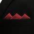 S&W SHLAX&WING Solid Color Red Burgundy Wedding Silk Matching Pocket Square Large...