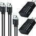 Type C Charger Fast Charging, 2 Pack Adaptive Fast Charger USB C Android Phone Wall Charger Block with 6FT+6FT+1.5FT Charge Cable for Samsung Gala...