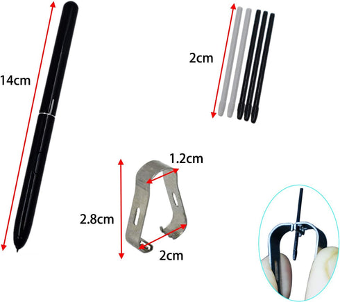 Tab S4 S Pen for Samsung Galaxy Tab S4 Stylus Pen EJ-PT830 T835 T837 Pointer Pen Replacement + 5X Tips/Nibs (Black)...