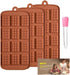 Waffle Chocolate Moulds Silicone Candy Molds, 3PCS12-Cavity Small Break Apart Chocolate Molds Non-Stick Reusable DIY Baking Molds Candy Protein & ...