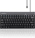 Perixx PERIBOARD-422 Wired USB-C Mini Keyboard, USB Type C Connector, Black, US English Layout...