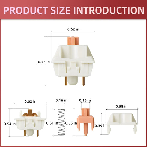YIMAGUJRX RUNJRX 3 Pin MMD Panda Mechanical Keyboard Tactile Switch Cherry MX-Style for Custom Mechanical Keyboard (30PCS, MMD Panda)...