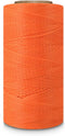 Leather Sewing Thread Stitching String - DIY Craft Flat Waxed Cord 284 Yards (Orange)...