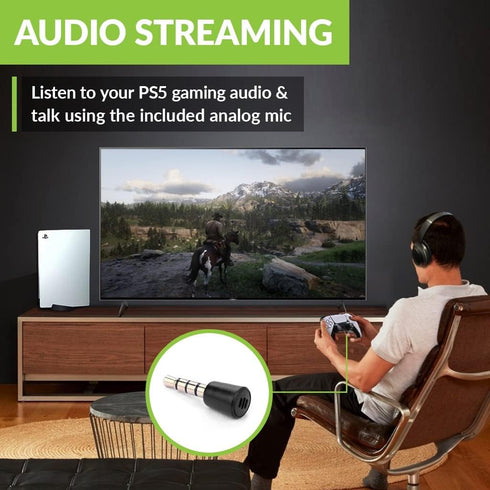 Avantree C81 USB-C Bluetooth Adapter for PS5 - Connect Headphones Wirelessly with aptX Low Latency Support and Included Mini Mic...