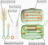 Travel Baby Bottle Cleaning Kit, 7in1 Extendable Silicone Travel Bottle Brush Set & Drying Rack, Nipple, Straw, & Breast Pump Portable cleaning, w...