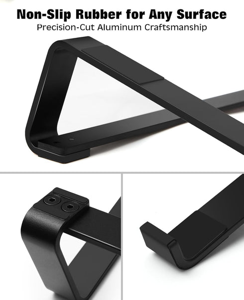 Thibault Aluminum Laptop Stand for Desk - Cooling Ergonomic Design - Fits MacBook Air Pro/DELL/HP/Lenovo/ThinkPad/Alienware - 13/14/15.6/16 -Easy ...