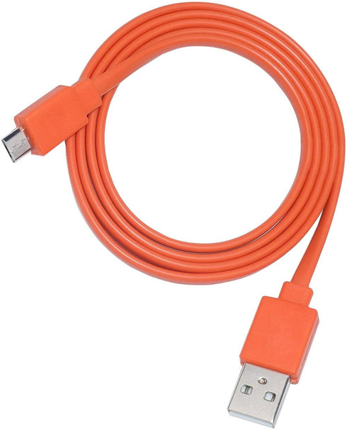 Replacement Tour Flat Charging Power Cable Cord Compatible Charge 3, Charge 2, Flip 4, Pulse 2, Flip 2, Flip 3, Pulse, Go, Clip plus, Clip, Micro ...