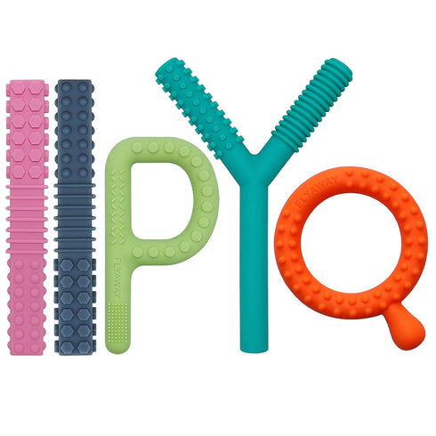 Sensory Toys for Kids with Autism, 5 Pack Autism Toys Silicone Baby Teething Toys for ADHD, Anxiety, SPD Chewing Biting Fidgeting, Teething Relief...