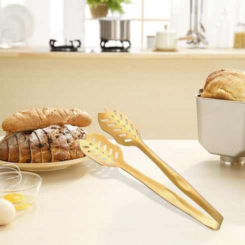 Salad Spoon and Fork Stainless Steel Tong Serving Set, Heavy Duty Smooth Finish Metal Serving Utensils Large Salad Servers for Home Kitchen Party ...