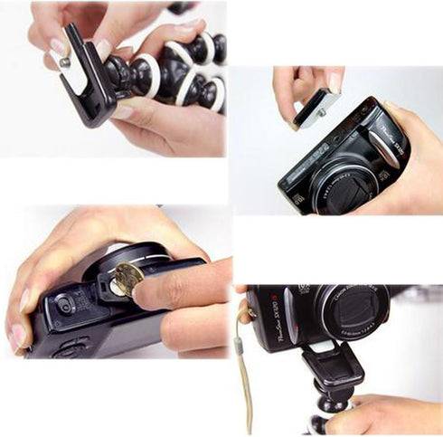 Octopus Camera Tripod, Walway Flexible Cell Phone Holder Stand Selfie Stick with Quick-Release Plate for Smartphone/Camera/GoPro/Action Camera/DSL...