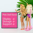 10 PCS Acrylic Doll Stands, Doll Display Stands with Adjustable Waist Clip, Transparent Doll Support Stand, Mini Doll Holder Stand for 11 to 13 In...