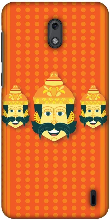 AMZER Slim Fit Handcrafted Designer Printed Snap On Hard Shell Case Back Cover with Screen Cleaning Kit Skin for Nokia 2 - Mighty Ravana 2 HD Colo...