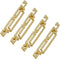 4PCS Chinese Style Cabinet Pull Handles, Drawer Pulls, Closet Handles, Hardware Handles for Furniture Dresser Drawer with Screws (128mm Hole spaci...