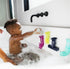 Boon Pipes Toddler Bath Toys - Bathtub Building Toys with Suction Cups - Toddler Sensory Toys and Bathtub Essentials - Multicolored - 5 Count - Ki...
