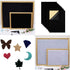 5PCS Black Self Adhesive Felt Sheets, Soft Velvet Sticky Back Felt for Jewelry Box and Drawer Liner, Art and Craft Making(A4 Size)...