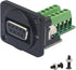 QIANRENON DB9 Panel Mount Terminal RS232 Serial to Terminal Female Adapter Connector Breakout Board, 9 Pin Welding-Free D-Type Connector,Black...