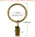40 Pack Metal Curtain Rings with Clips, Drapery Clips Hooks, Decorative Curtain Rod Clips 1.5 in Interior Diameter, Antique Bronze...